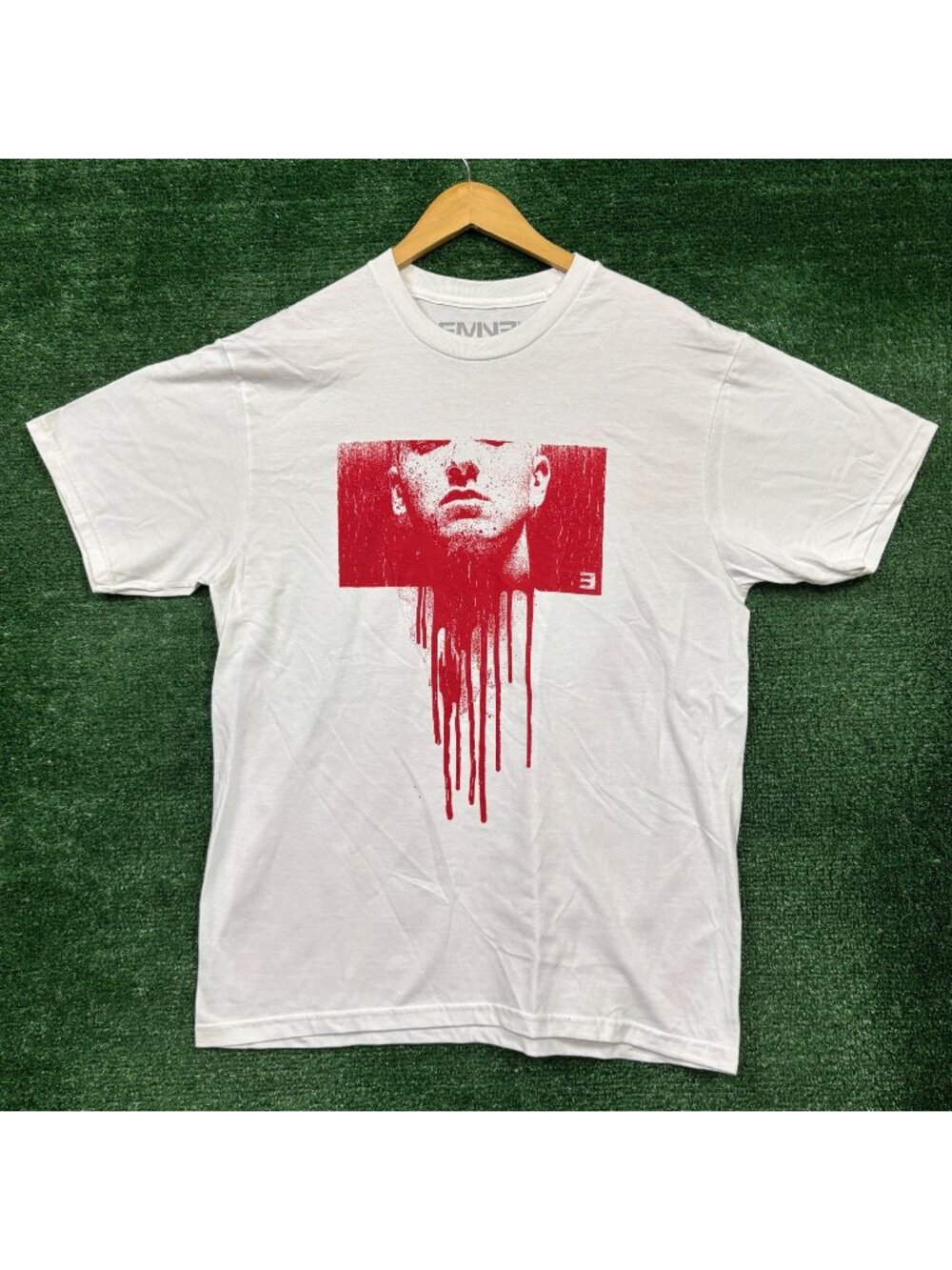 Eminem Marshall Mathers and Slim Shady Detroit Chainsaw Massacre T-Shirt Large